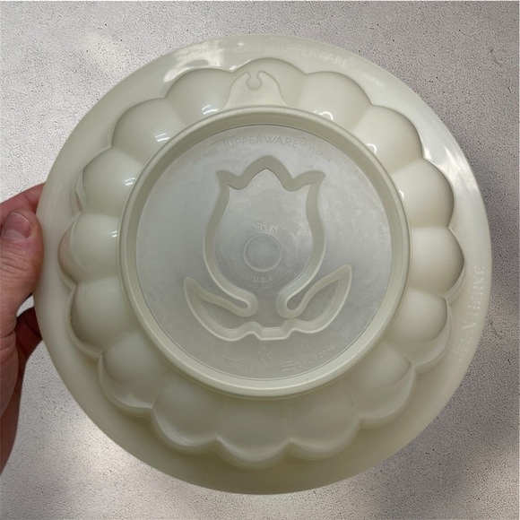Vintage Tupperware Jel-N-Serve Gelatin Jello Mold Set White #616-5 - Picture 4 of 9